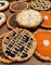 Pie Christmas ornament, textured wood slice ornament, gift for baker, pecan pie, apple pie, pumpkin pie, pie lovers, dessert decor product 1